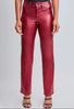 The Candy Pants: Red Pleather Metallic Pants - MomQueenBoutique