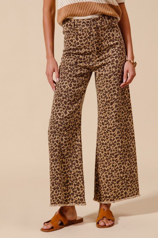 The Charlie Pants: Leopard Animal Denim Pants - MomQueenBoutique