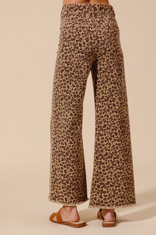 The Charlie Pants: Leopard Animal Denim Pants - MomQueenBoutique