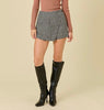 The Cindy Skort: Houndstooth Tweed Skort - MomQueenBoutique