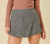 The Cindy Skort: Houndstooth Tweed Skort - MomQueenBoutique