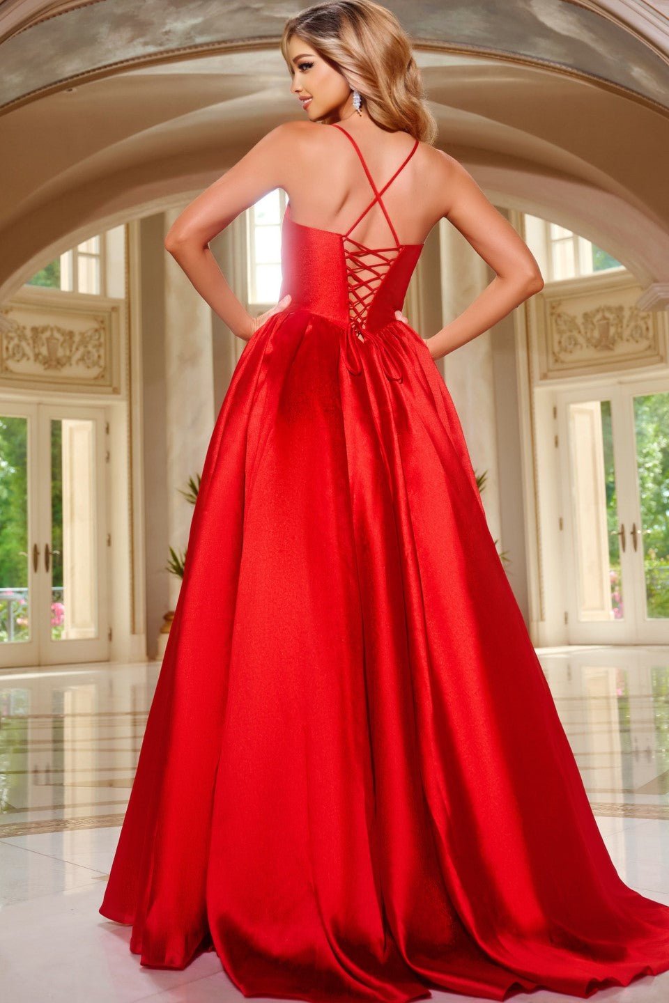 The Daria Gown: Long Formal Prom Dress Jovani 43199 - MomQueenBoutique