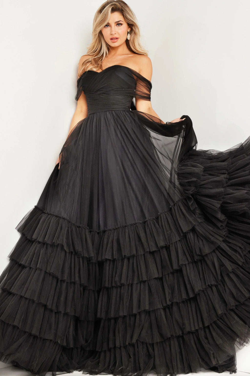 The Dina Gown: Long Formal Prom Dress Jovani 37608 - MomQueenBoutique