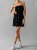 The Drew Dress: Strapless Denim Dress - MomQueenBoutique