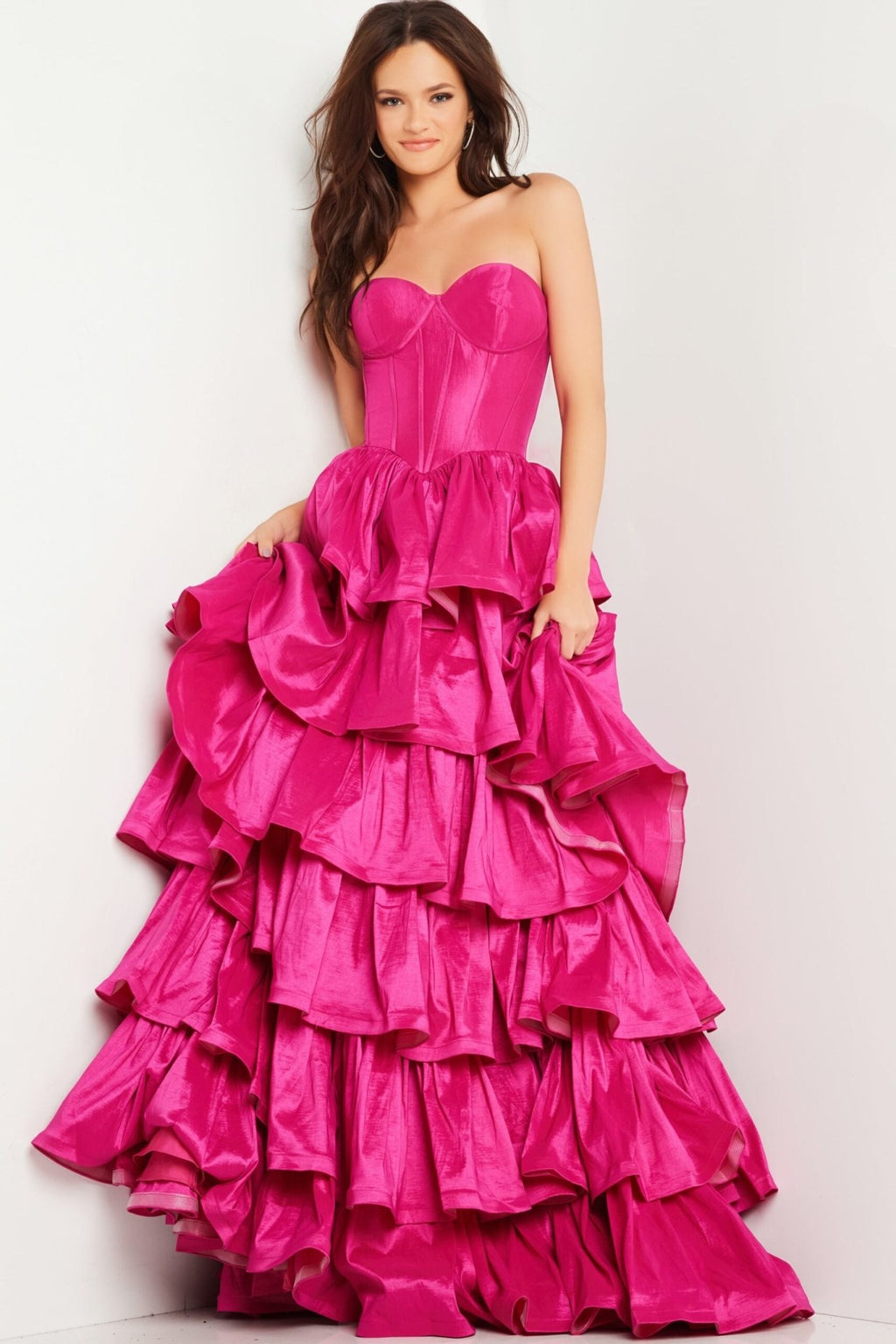 The Ezra Gown: Long Formal Prom Dress Jovani 36619 - MomQueenBoutique