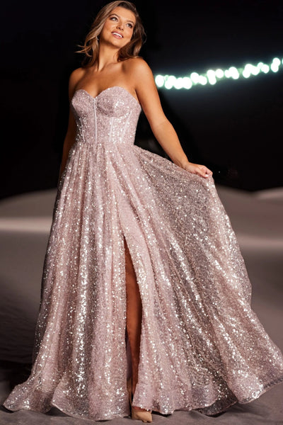 The Georgia Gown: Long Formal Prom Dress Jovani 38607– MomQueenBoutique
