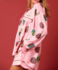 The Glittermas Pajamas: Pink Christmas Pajama Set - MomQueenBoutique