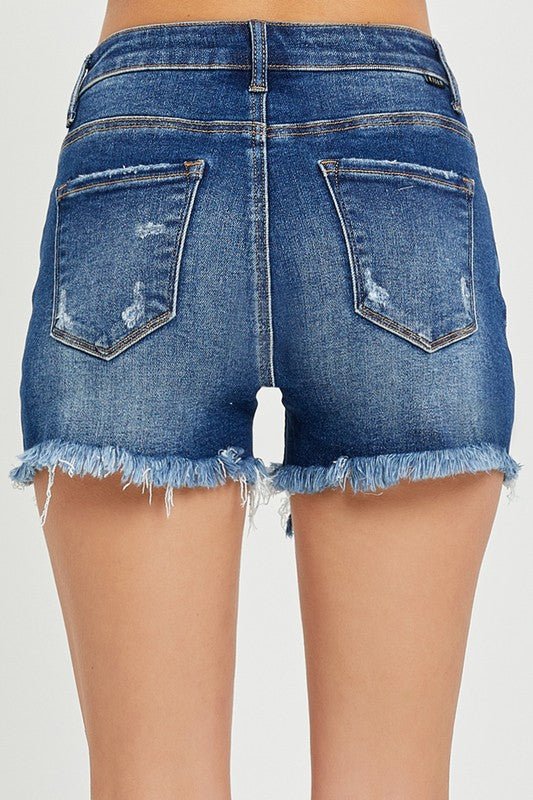 The Hadlee Shorts: Distressed Denim Shorts - MomQueenBoutique