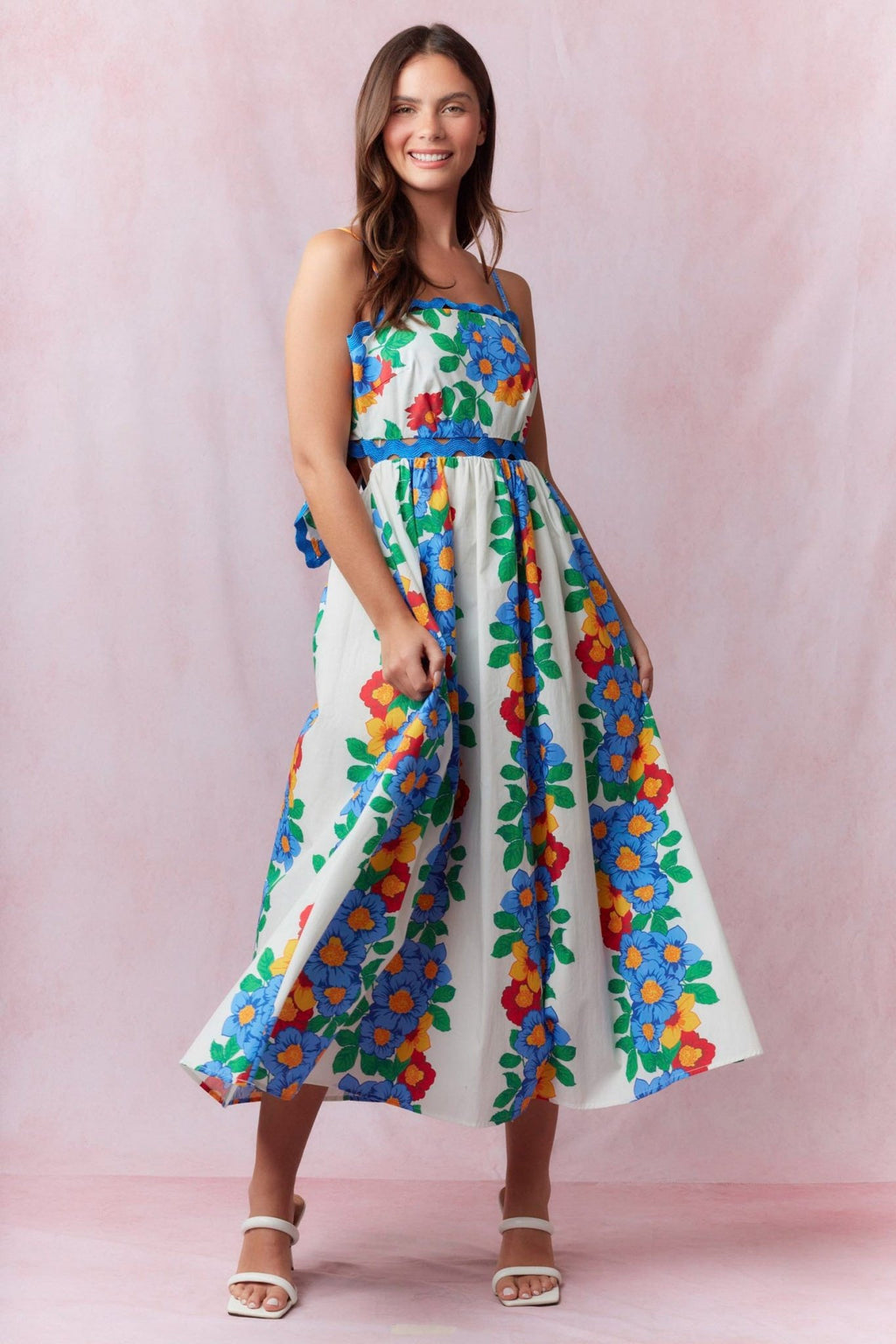 The Hadley: Floral Cut Out Maxi Dress - MomQueenBoutique