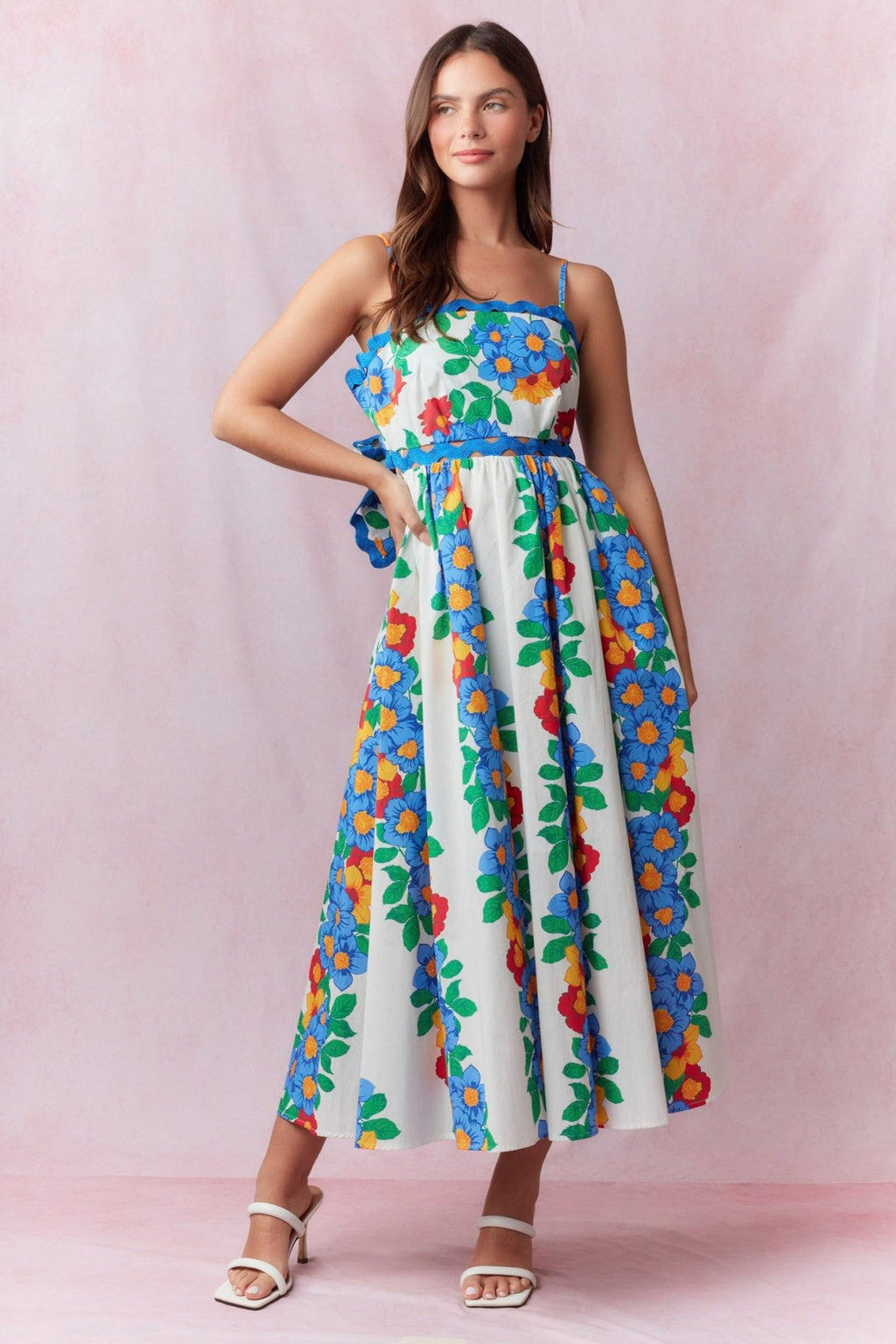 The Hadley: Floral Cut Out Maxi Dress The Hadley: Floral Cut Out Maxi Dress