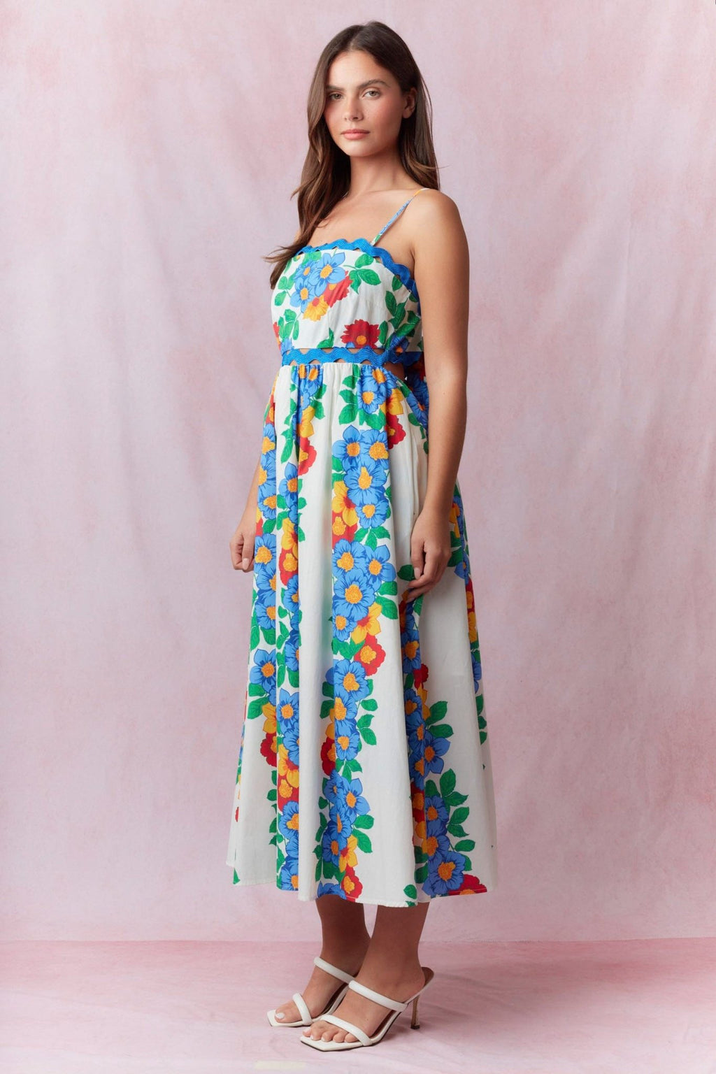 The Hadley: Floral Cut Out Maxi Dress - MomQueenBoutique