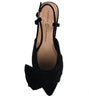 The Harmony Slingback Bow Slide In Black - MomQueenBoutique