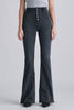 The Jessica Jeans: High Rise Stretchy Denim Flare Jeans - MomQueenBoutique