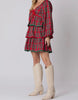 The Jingle Ball Dress - Plaid Christmas Dress With Bows - MomQueenBoutique