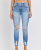 The Jocelyn Jeans - High Rise Distressed Skinny Jeans - MomQueenBoutique