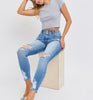 The Jocelyn Jeans - High Rise Distressed Skinny Jeans - MomQueenBoutique