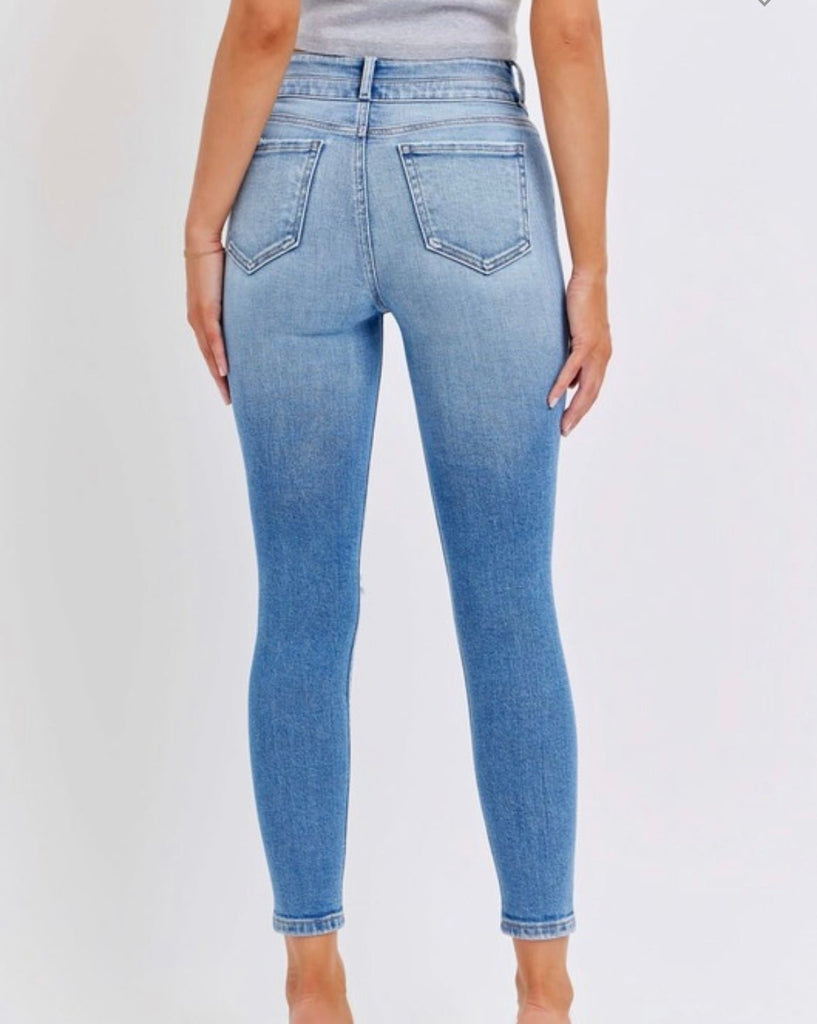 The Jocelyn Jeans - High Rise Distressed Skinny Jeans - MomQueenBoutique