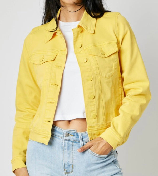 The Judy Jackets: Colored Denim Jackets - MomQueenBoutique