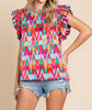 The Kate Blouse: Colorful Sleeveless Blouse - MomQueenBoutique