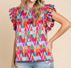 The Kate Blouse: Colorful Sleeveless Blouse - MomQueenBoutique