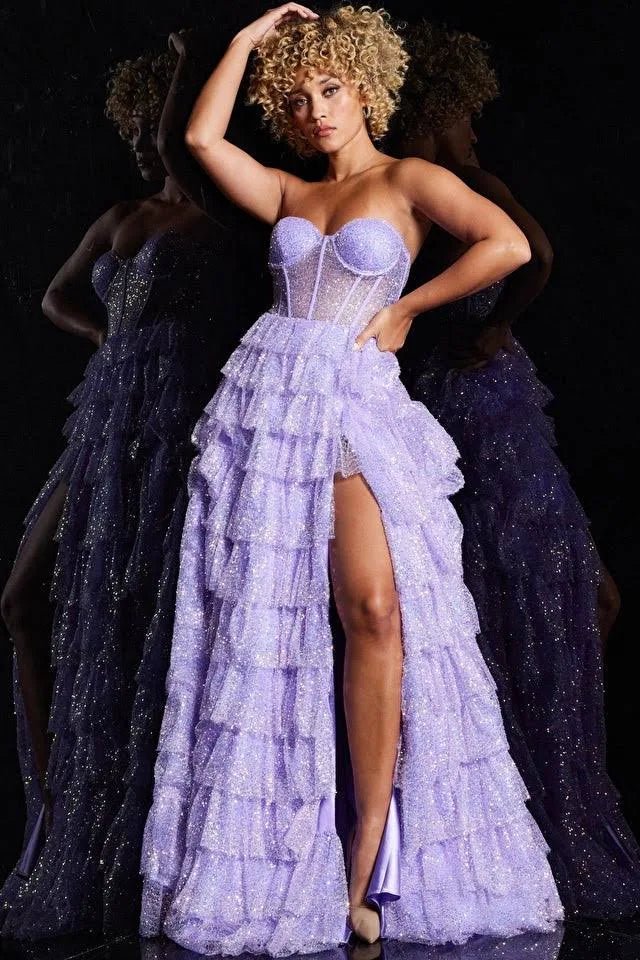 The Katrina Gown: Long Formal Prom Dress Jovani - MomQueenBoutique