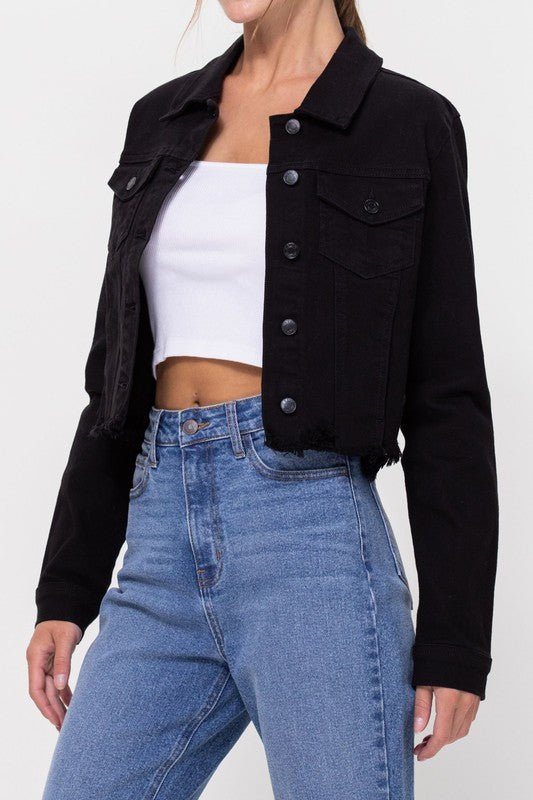 The Levi Jackets: Black Denim Jacket - MomQueenBoutique