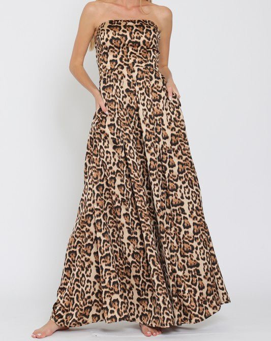 The Linda Jumpsuit: Leopard Jumpsuit - MomQueenBoutique