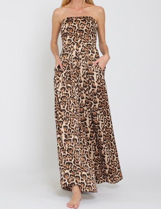 The Linda Jumpsuit: Leopard Jumpsuit - MomQueenBoutique