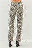 The Liza Pants: Leopard Cheetah Print Denim Pants - MomQueenBoutique