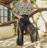 The London Blouse: Leopard Print Ruffle Pleated Blouse - MomQueenBoutique