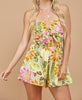 The Malibu Romper: Strapless Tropical Print Romper - MomQueenBoutique