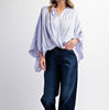 The Margaret Blouses: Surplice Satin Blouse - MomQueenBoutique