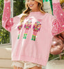 The Nutcracker Sweater: Pink Sequins Christmas Sweatshirt - MomQueenBoutique