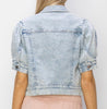 The Ollie Shirt Jacket: Denim Cropped Shacket - MomQueenBoutique