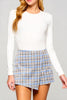 The Paisley Skirt: Plaid Skort - MomQueenBoutique