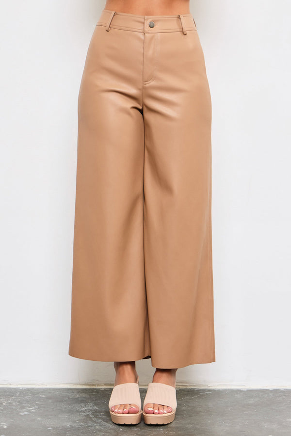 The Paula Pants: High Waisted Leather Pants - MomQueenBoutique