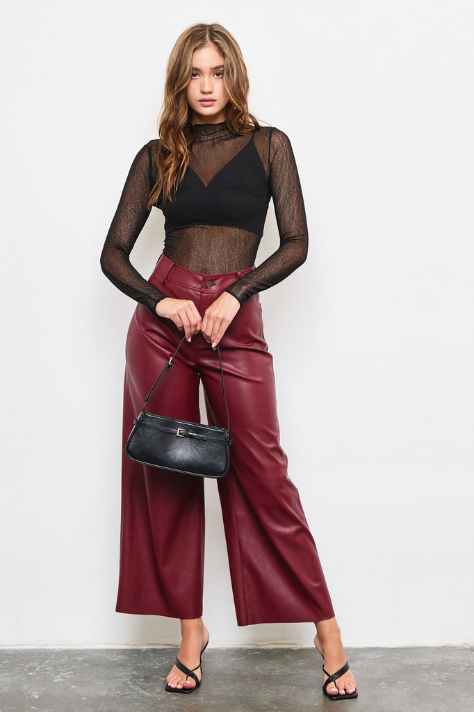 The Paula Pants: High Waisted Leather Pants - MomQueenBoutique