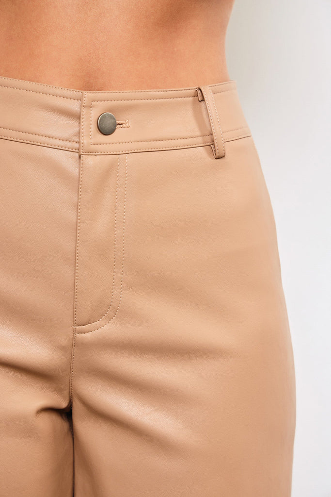 The Paula Pants: High Waisted Leather Pants - MomQueenBoutique