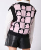 The Pinky - Boo Sweater Vest: 3D Yarn Ghost Halloween Sweater - MomQueenBoutique