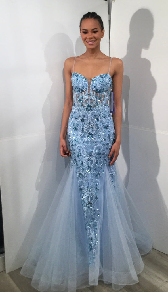 The Ramona Gown: Long Formal Prom Dress Jovani 40499 - MomQueenBoutique