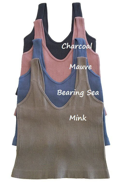 The Ribbed Crop Tank - Light Weight Ribbed Tank - MomQueenBoutique