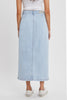 The Sammy Skirt: Denim Midi Skirt - MomQueenBoutique