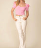 The Sarah Set: Pink SHort Sleeve Skirt Set - MomQueenBoutique