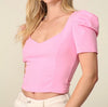 The Sarah Set: Pink SHort Sleeve Skirt Set - MomQueenBoutique