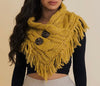 The Shay Shawl: Fringe Shoulder Warmer Scarf With Buttons - MomQueenBoutique