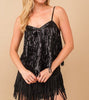 The Sher Top: Sequin Fringe Tank Top - MomQueenBoutique