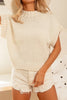 The Sissy Sweater: Cream Ribbed Sleeveless Sweater - MomQueenBoutique