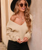 The Sloane Sweater: Cream Back Bow Sweater - MomQueenBoutique