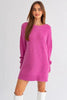 The Sophie Dress: Pink Sweater Dress - MomQueenBoutique