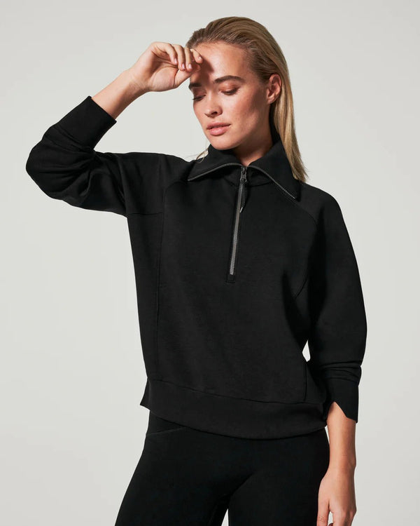 The Spanx Air Essential Half Zip PullOver by SPANX - MomQueenBoutique